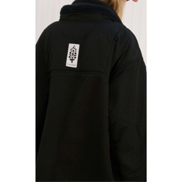 Free People Movement Nomad Soul Solid Parka Jacket Coat Black size S - Picture 10 of 12